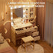 40Inch Makeup Vanity With Lighted Mirror WhiteFinish
