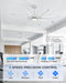 72 Inch Industrial Style Brushed Nickel Ceiling Fan