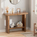 Farmhouse Wood Entryway Table Narrow Console Tables with Storage behind the Couch Sofa, Entrance Side Table for Hallway, Living Room, Foyer, Rustic Brown