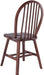 Windsor 2-Piece Chair Set, Solid Wood, Walnut Finish