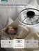 Ceiling Fans with Lights, 20 Inch Low Profile Flush Mount Ceiling Fan, Dimmable LED, APP & Remote Control, Quiet Reversible DC Motor, 6 Speeds, Fandelier for Bedroom, Black