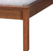 Cascadia Mid-Century Modern Walnut Brown Wood King Size Wingback Platform Bed