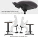 Standing Desk Chair, Adjustable Ergonomic Standing Stool, 23.6-33.3 Inches, Swivel Sitting Balance Chair, Fabric Upholstery, Anti-Slip Bottom Pad, Slate Gray UOSC02GY
