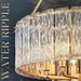 Gold Drum Chandelier 24.4 Inch CrystalLuxPremiumEdition