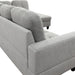 L-Shaped 3-Piece Flannel Sofa with Storage Ottoman Set, Sectional Couch Sofa Set for Living Room, Office, Small Space, Light Grey