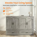 Queen Murphy Bed Grey SpaceSavingDrawer Compact Unit