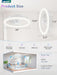 RGB Low Profile Ceiling Fans with Lights and Remote, 20 Inch Dimmable Modern Ceiling Fan(3000K-6000K), 6 Speed, Reversible, APP & Remote Control, Flush Mount Fan Light, White RGB Ceiling Fans