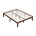 14 Inch King Size Rubber Wood Platform Bed Frame with Wood Slat Support