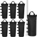 6 Pack Canopy Weight Sand Bags Black 168 LBS Large Canopy Support Frame Fixed Sandbag Windproof Sandbag for Instant Outdoor Sun Shelter Patio Umbrella (No Sand) (6-PCS) (Black)