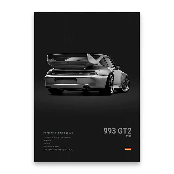 Famous Cars M5 918 GT3 Canvas Wall Art Print Poster G63 STO SLS Decorative Mural Modern Home Decor Birthday Gift Unframed