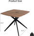 Small Dining Table for 2, Walnut Small Kitchen Table | 34.64" Brown Dining Table for 2, Space-Saving Kitchen & Dining Room Table for Apartments, Coffee, Breakfast