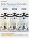 52Inch Ceiling Fans with Lights, Low Profile Ceiling Fan with Pull Chain and Remote Control, Flush Mount, Reversible, Dimmable, Noiseless, Black Pull Cord Ceiling Fan for Bedroom