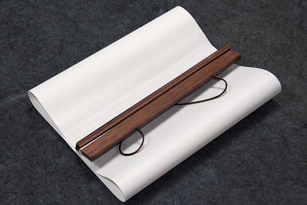 Chinese Freehand Bamboo Forest Artwork, Pine Cranes Wall Art Scroll Paintings, Set of 4, Black Walnut