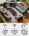 3 Seats HDPE Outdoor Patio Furniture Conversation Set
