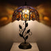 Tiffany Style Purple Jewelry Baroque Stained Glass Table Lamp 19 Inch