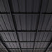 10x12 Cedar Gazebo Gray Weatherproof Sloped Roofing