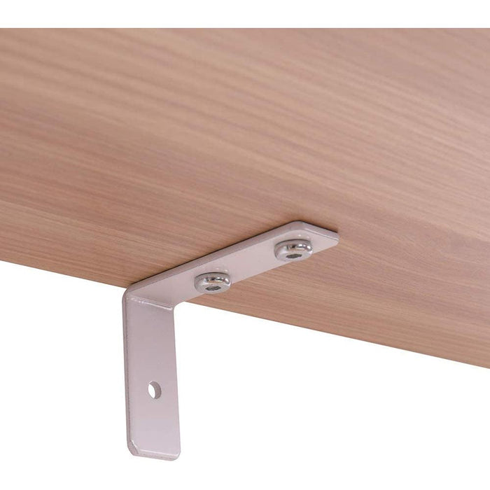 5-Tier Oak Ladder Shelf with Metal Frame