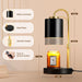 Candle Warmer Lamp with Timer & Dimmer, Height Adjustable Electric Wax Melt Warmer for Jar Candles, Gifts for Mom Home Decor, Black Gold