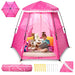 Portable Kids Pop up Play Tent for Kids, Princess Castle Playhouse (67X78X53In)