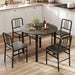 FortyInch Round Dining Table With StorageShelf Gray