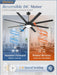 Contemporary Black Ceiling Fan With Integrated Lighting