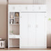 Full Size Murphy Bed With IndustrialConstructionGrade Desk