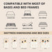 King MemoryFoam MattressBedInABox CoolingGel Comfort