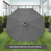 9' Patio Umbrella Outdoor Table Market Yard Umbrella with Push Button Tilt/Crank