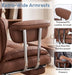 Comfortable Executive Office Chair Ergonomic Desk Chair with Footrest Brown