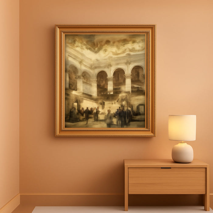 Le Couloir De L'Opera Canvas Replica Painting: Medium