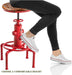 Aged Antique Vintage Industrial Barstool Solid Wood Water Pipe Fire Hydrant Design Cafe Coffee Industrial Bar Stool Set of 2 Antique Red