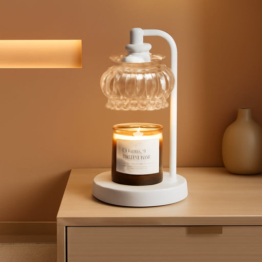 Candle Warmer Lamp with Timer&Dimmer, White Candle Warme Light Ideal Birthday, Wax Melt Warmer for Home Decor