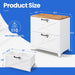 2 Drawer Lateral File Cabinet with Lock,Metal Filing Storage Cabinets for Home Office,Files Folders Letter/Legal/A4 Size(White)
