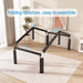 10 Inch Twin Metal Bed Frame with Rounded Corner,Mattress Retainer