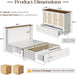 Queen Murphy Bed SpaceSaving Charging Cabinet Drawers