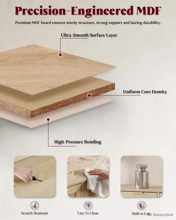 Three Drawer Locking File Cabinet Woodgrain Finish