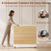 Foldable Dining Table FortySevenInch Wheels Durable