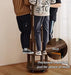 Real Solid Wood Walnut Rotating round Bookshelf Towers with Wheels,Bookcase