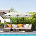Extra Large 15 Ft Patio Umbrella with Crank Handle
