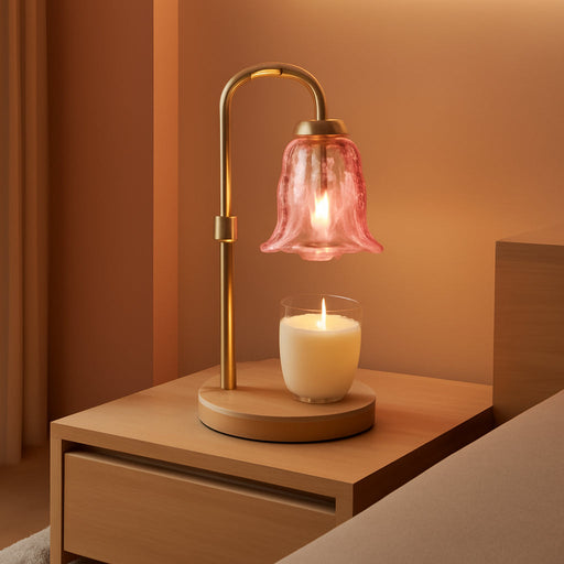 Candle Warmer Lamp with Timer, Adjustable Height and Dimmable, Birthday Christmas Gifts for Women, Mothers Day Gifts for Mom, Unique House Warming Gifts New Home Decor(Pink)