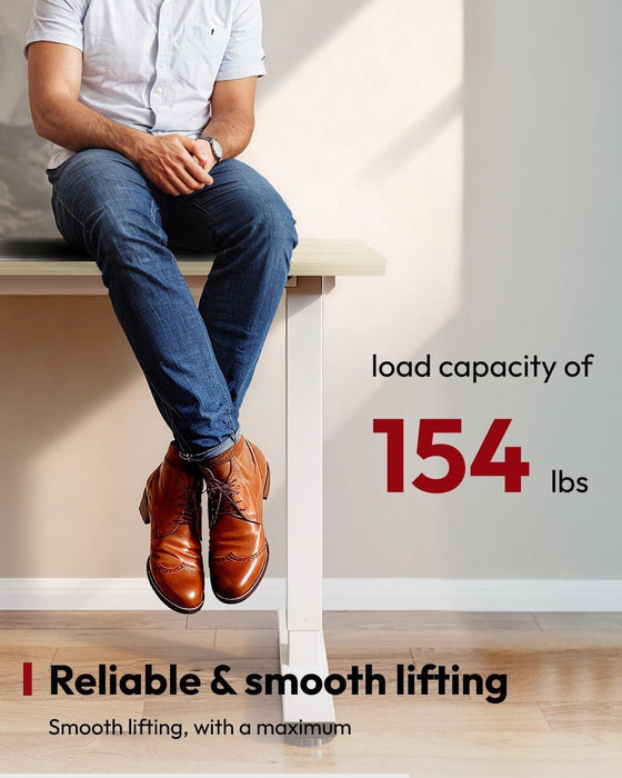 Electric Height Adjustable Standing Desk 79x32 White