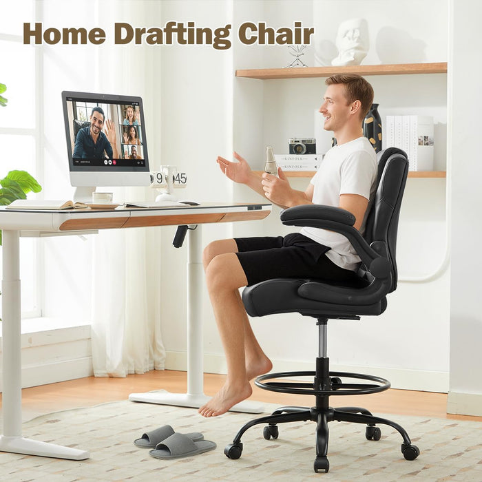 Ergonomic Drafting Chair,Tall Office Chair for Standing Desk