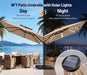Cantilever Patio Umbrella with Solor Lights