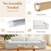 Beige Oversized Sofa For Living Room InteriorDecor