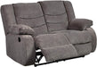 Dark Brown Manual Reclining Loveseat