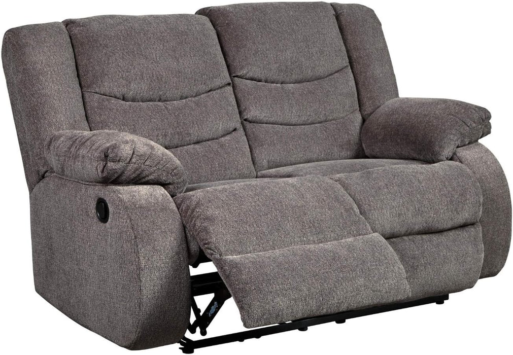 Light Brown Reclining Loveseat