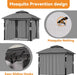 Patio Gazebo 10x10 BluetoothSpeakerLEDLightingAllWeather