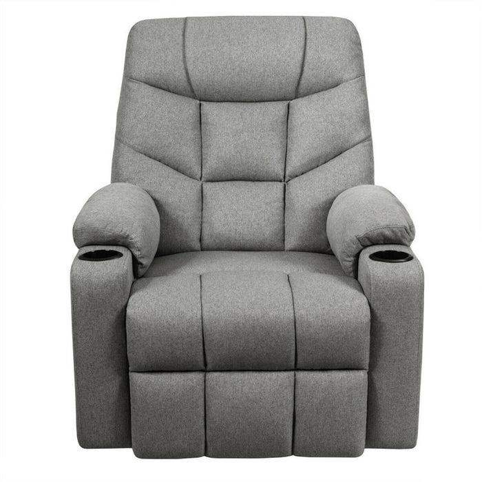 Electric Power Lift Massage Recliner Sofa with 8 Point Massage and Lumbar Heat