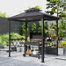 9x5 Ft Grill Gazebo Polycarbonate Roof Uvprotection