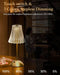 Gold Rechargeable Table Lamp [2 Pack], Cordless Touch LED Bedside Lamp with 3 Color Modes, USB Dimmable